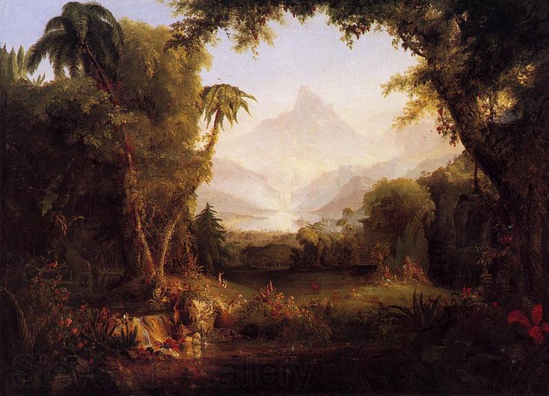 Thomas Cole Garden of Eden Norge oil painting art
